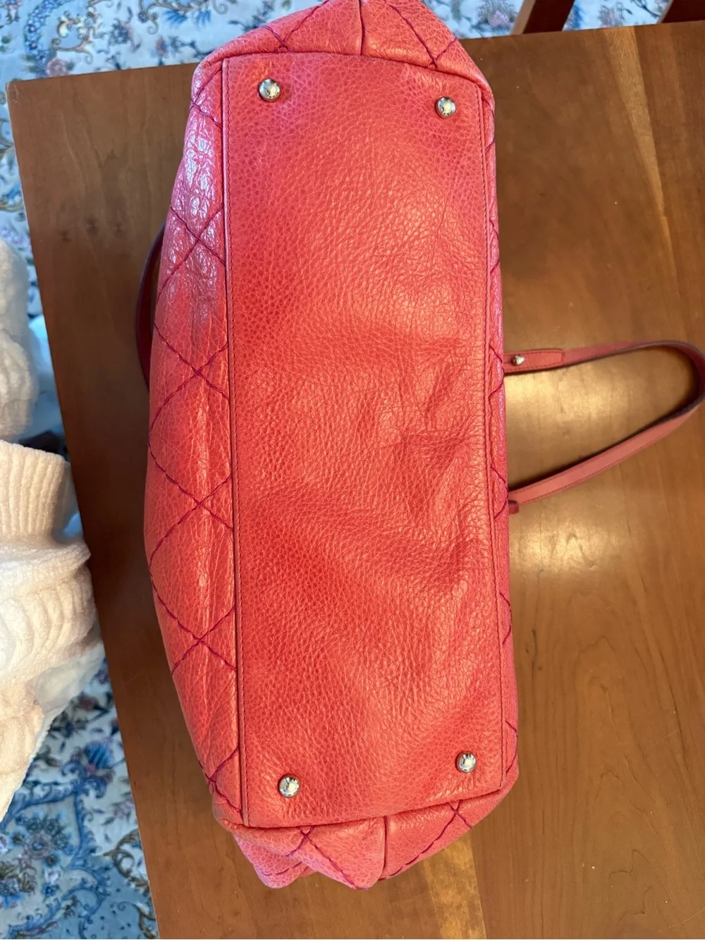 Chanel Large On the Road Tote Pink Leather Bag